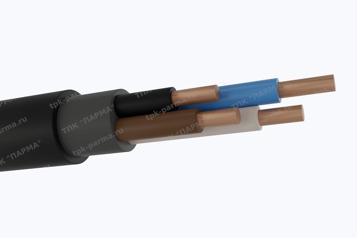Фотография провода Кабель ВВГнг-ХЛ 4х16+1х10
