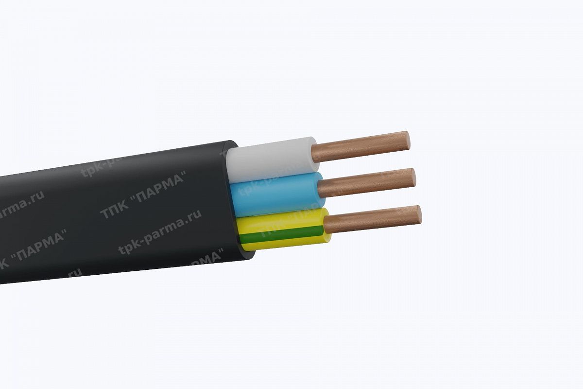 Фотография провода Кабель ВВГ-Пнг(A) 2х4 - 1кВ