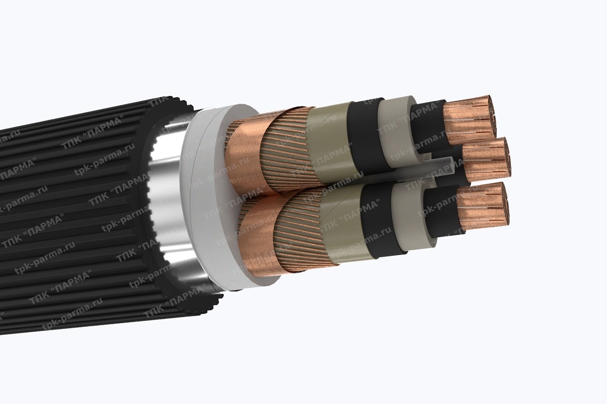 Фотография провода Кабель ПвПу2гж 3х150/70 - 20кВ