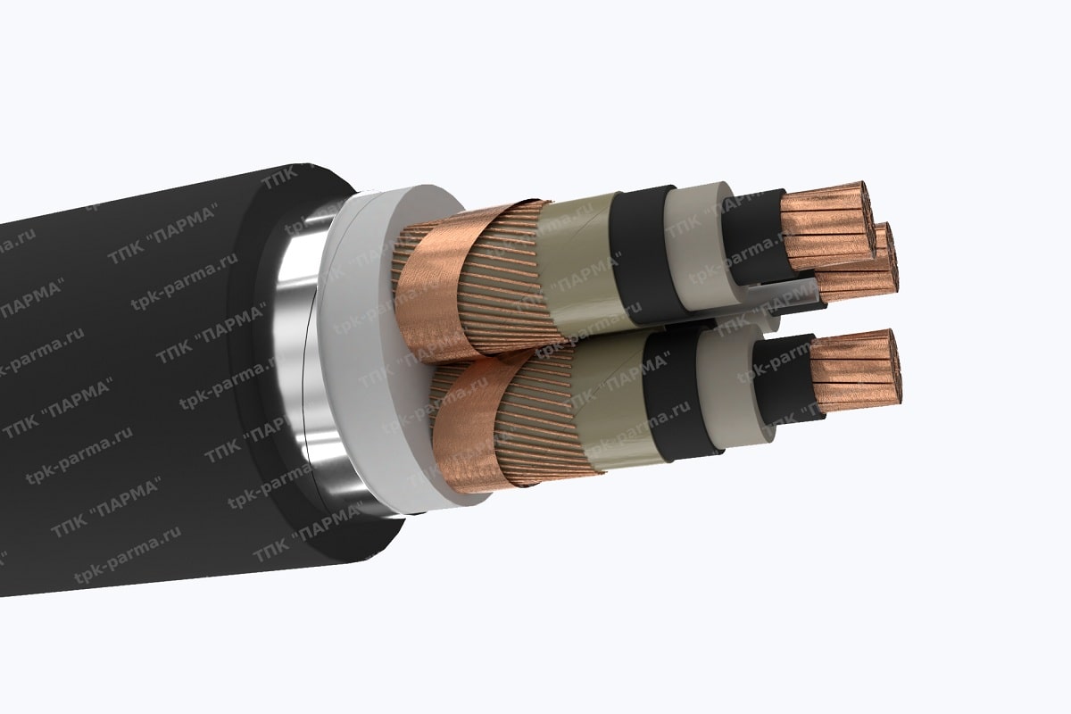 Фотография провода Кабель ПвБП2г 3х240/120 - 10кВ