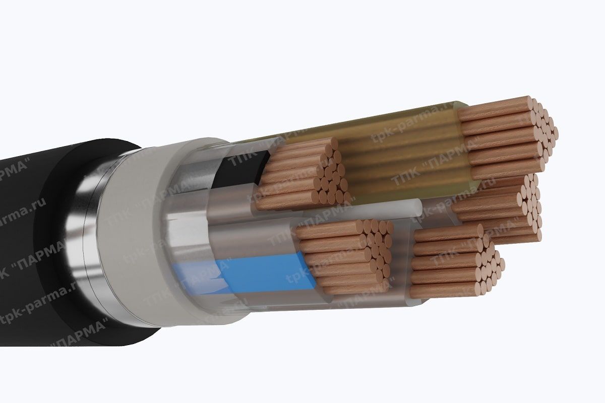 Фотография провода Кабель ПвБбШп(г) 5х185 - 1кВ